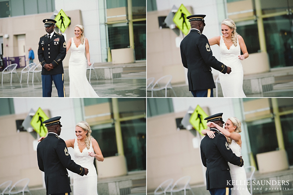 Detroit renaissance center wedding photos